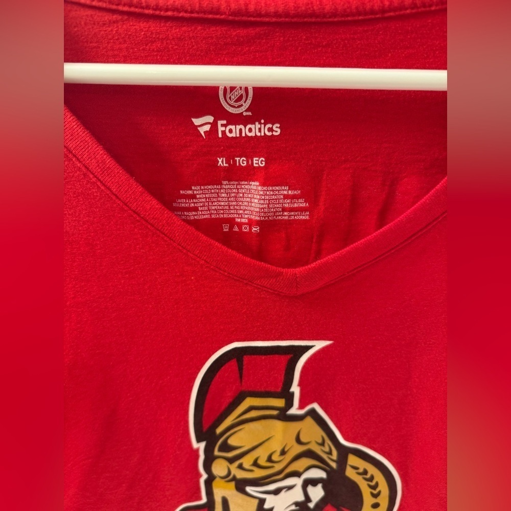 Ottawa Senators Fanatics Men's T Shirt Size X Large Red NHL Hockey Duchene - Picture 2 of 4